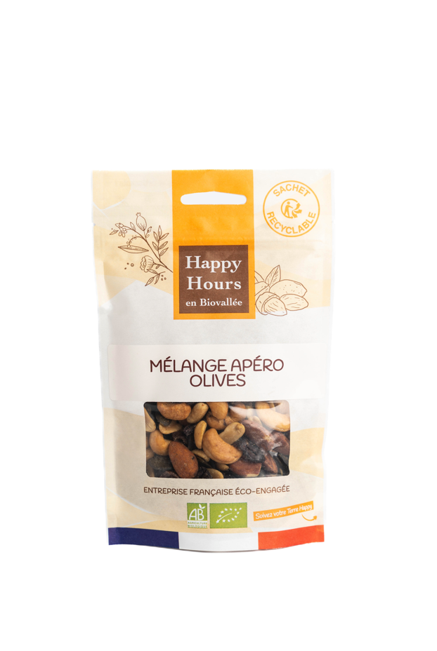 Happy Hours En Biovallée -- Sachet mélange olives bio - 115 g