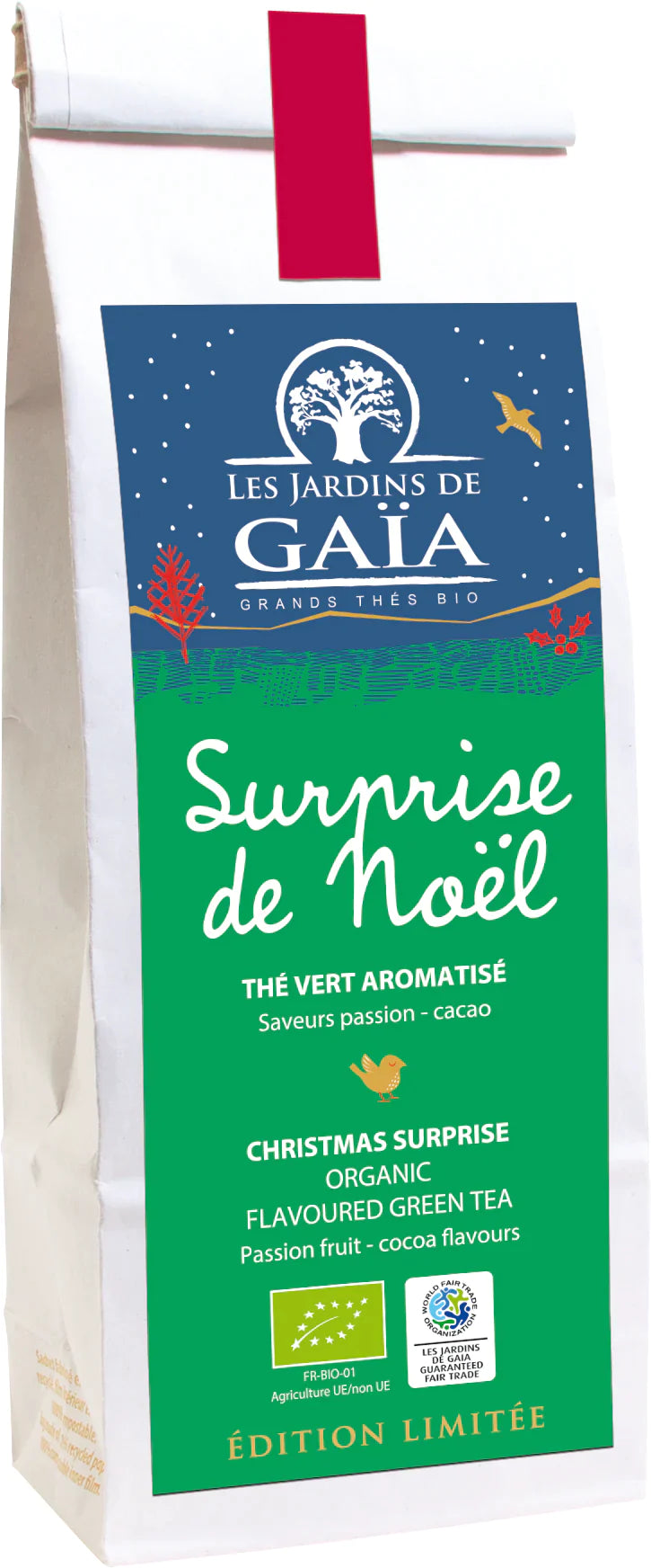 Jardins De Gaïa -- Thé vert surprise de noël bio - 100 g